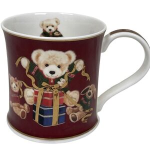 Vintage‎ Harrods Fine Bone China Teddy Bear Christmas Mug 2006 Made in England